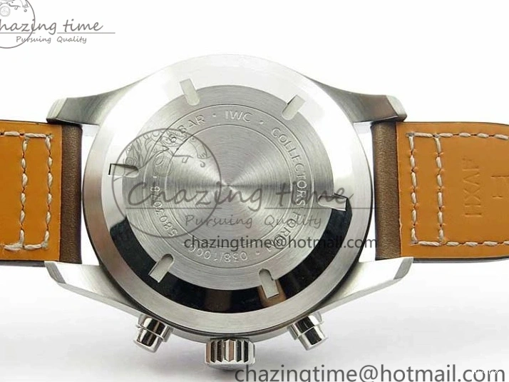 MIROTIME 0109 Pilot Chrono IW377726 ZF 1:1 Best Edition Green Dial on Brown Leather Strap A Trendsetting 7125